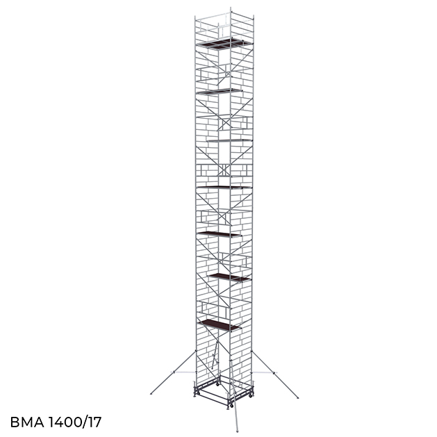 Вышка модульная алюминиевая ВМА 1400/17