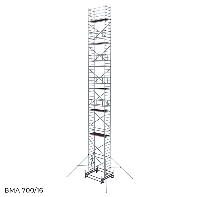 Вышка модульная алюминиевая ВМА 700/16