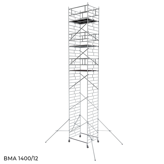 Вышка модульная алюминиевая ВМА 1400/12