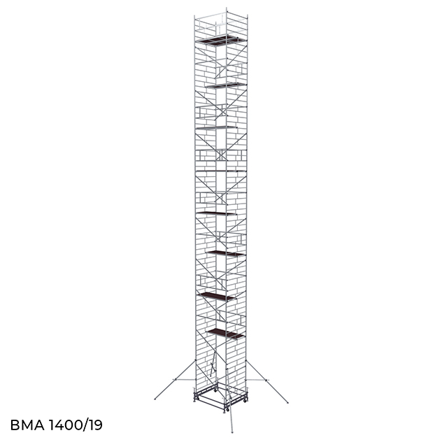Вышка модульная алюминиевая ВМА 1400/19
