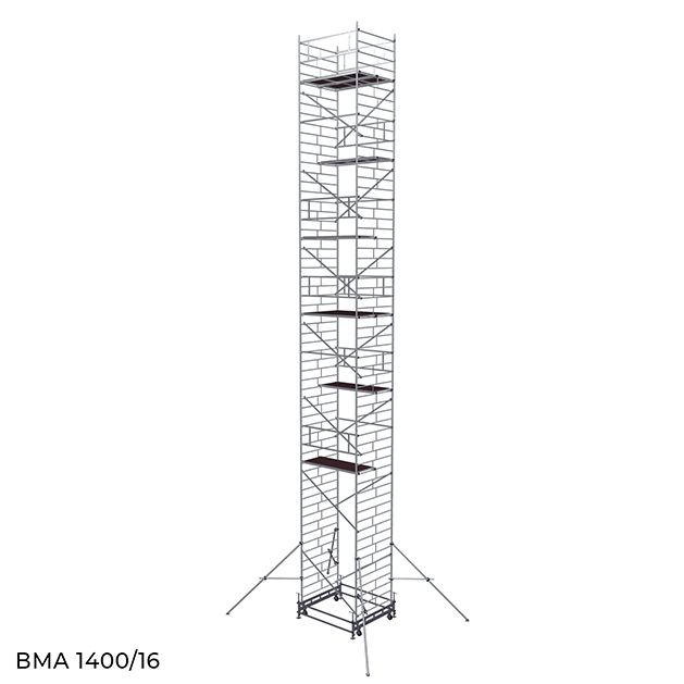 Вышка модульная алюминиевая ВМА 1400/16
