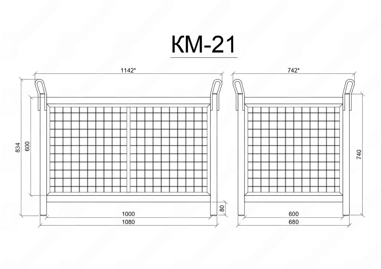 Корзина для подъема материалов КМ-21