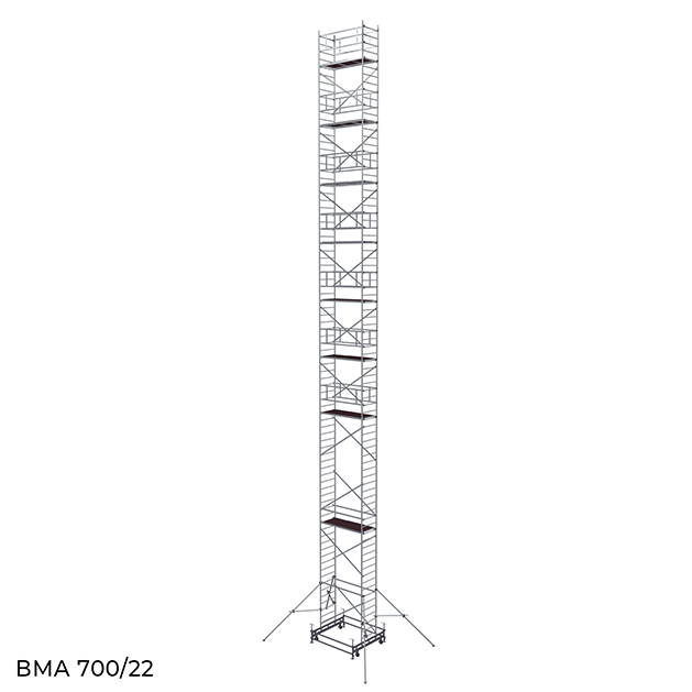 Вышка модульная алюминиевая ВМА 700/22
