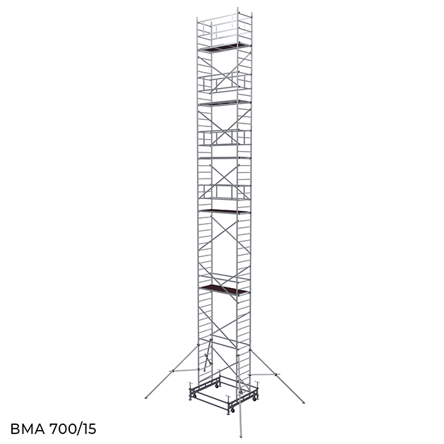 Вышка модульная алюминиевая ВМА 700/15