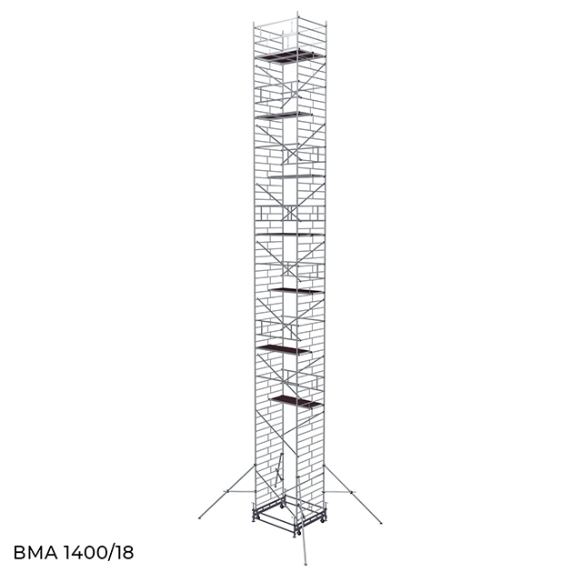 Вышка модульная алюминиевая ВМА 1400/18