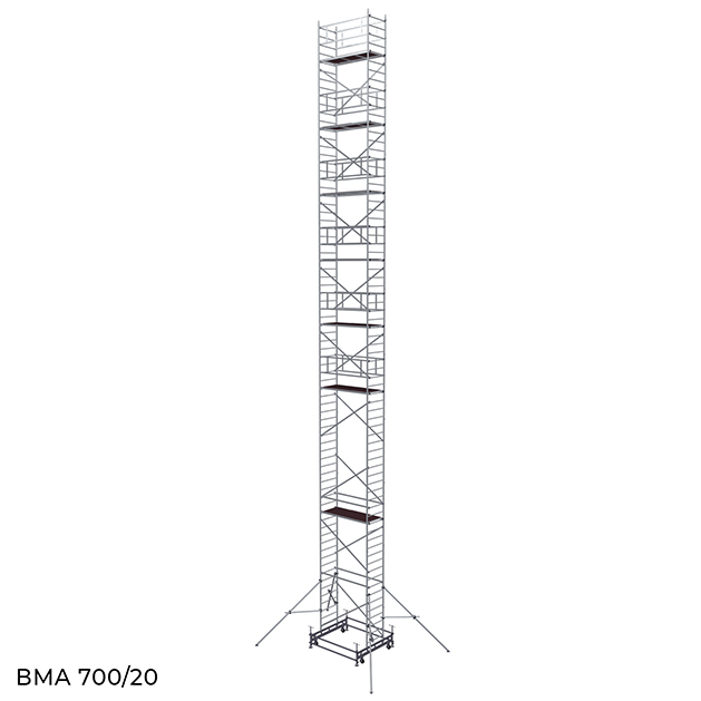 Вышка модульная алюминиевая ВМА 700/20