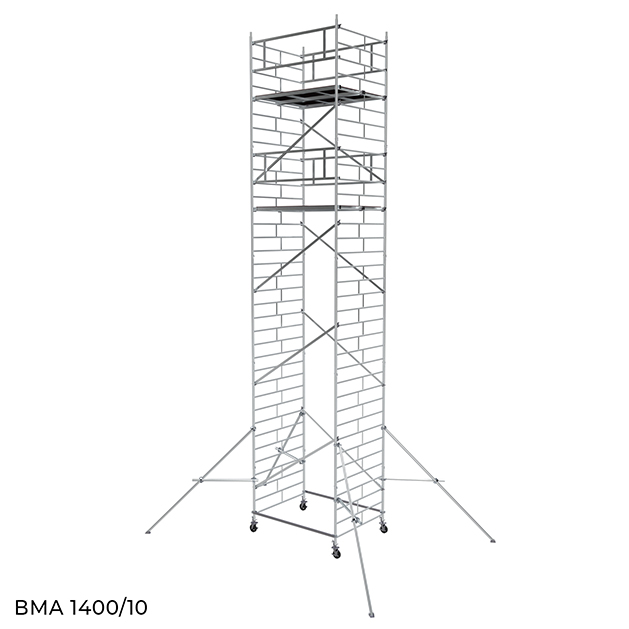 Вышка модульная алюминиевая ВМА 1400/10