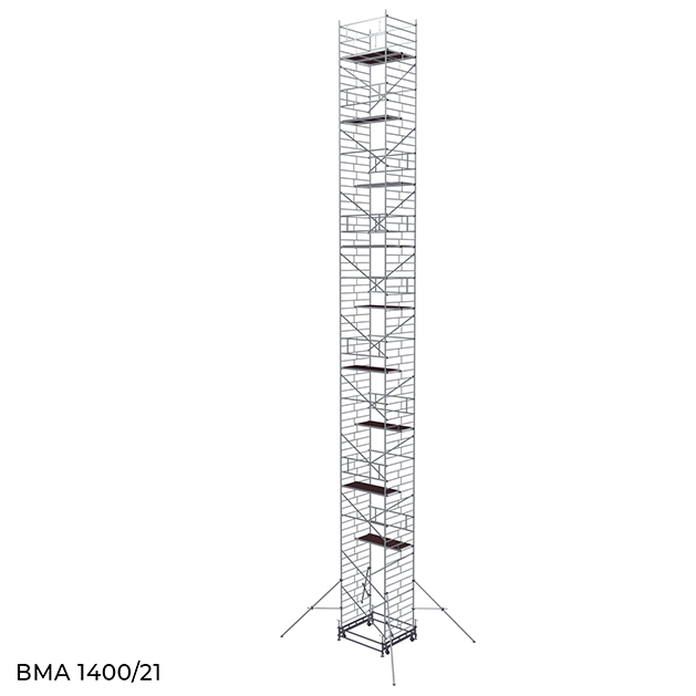 Вышка модульная алюминиевая ВМА 1400/21